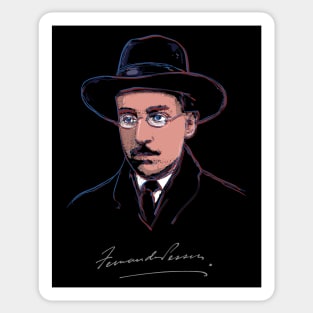 Fernando Pessoa-Portuguese poet,poetry,Portugal Sticker